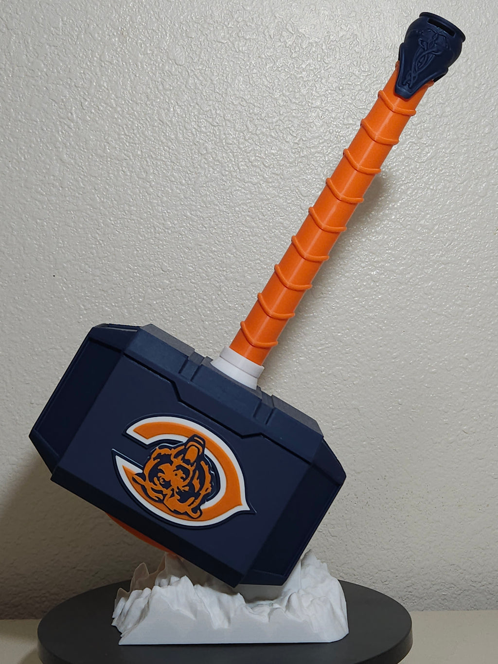Custom 3D Printed Sports Thor Hammer - Team Logo Edition