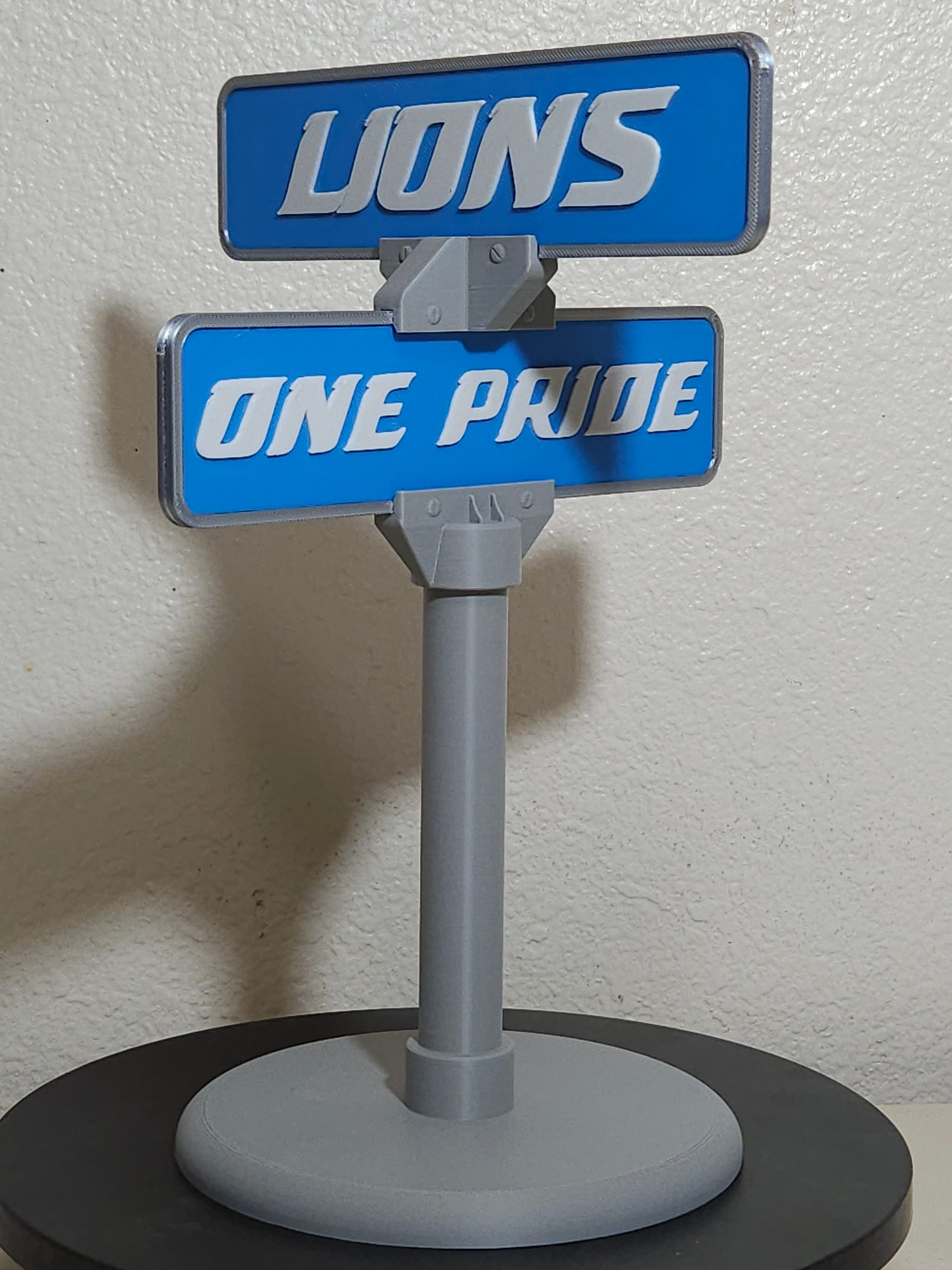 Custom 3d Printed Sports Team Street Sign