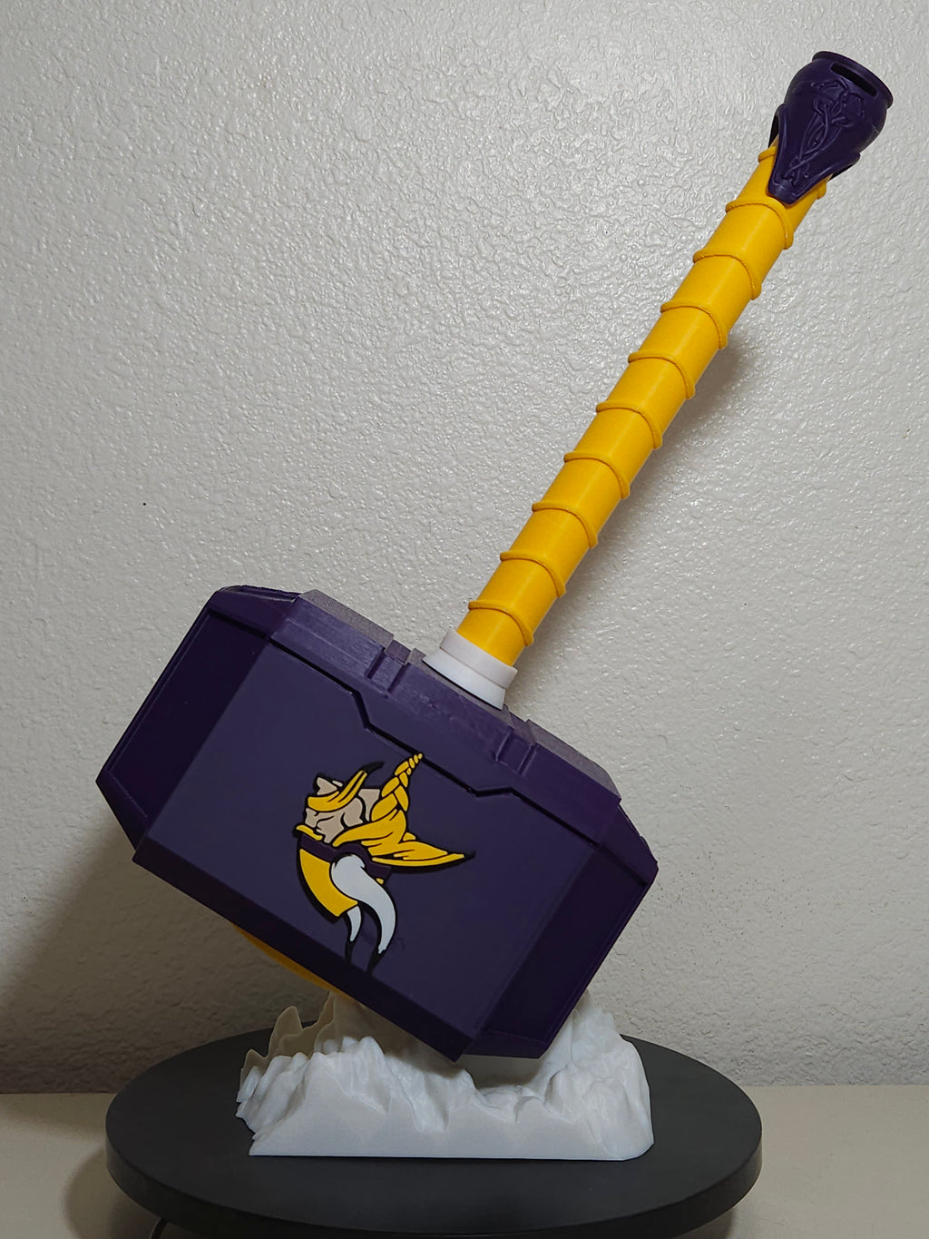 Custom 3D Printed Sports Thor Hammer - Team Logo Edition