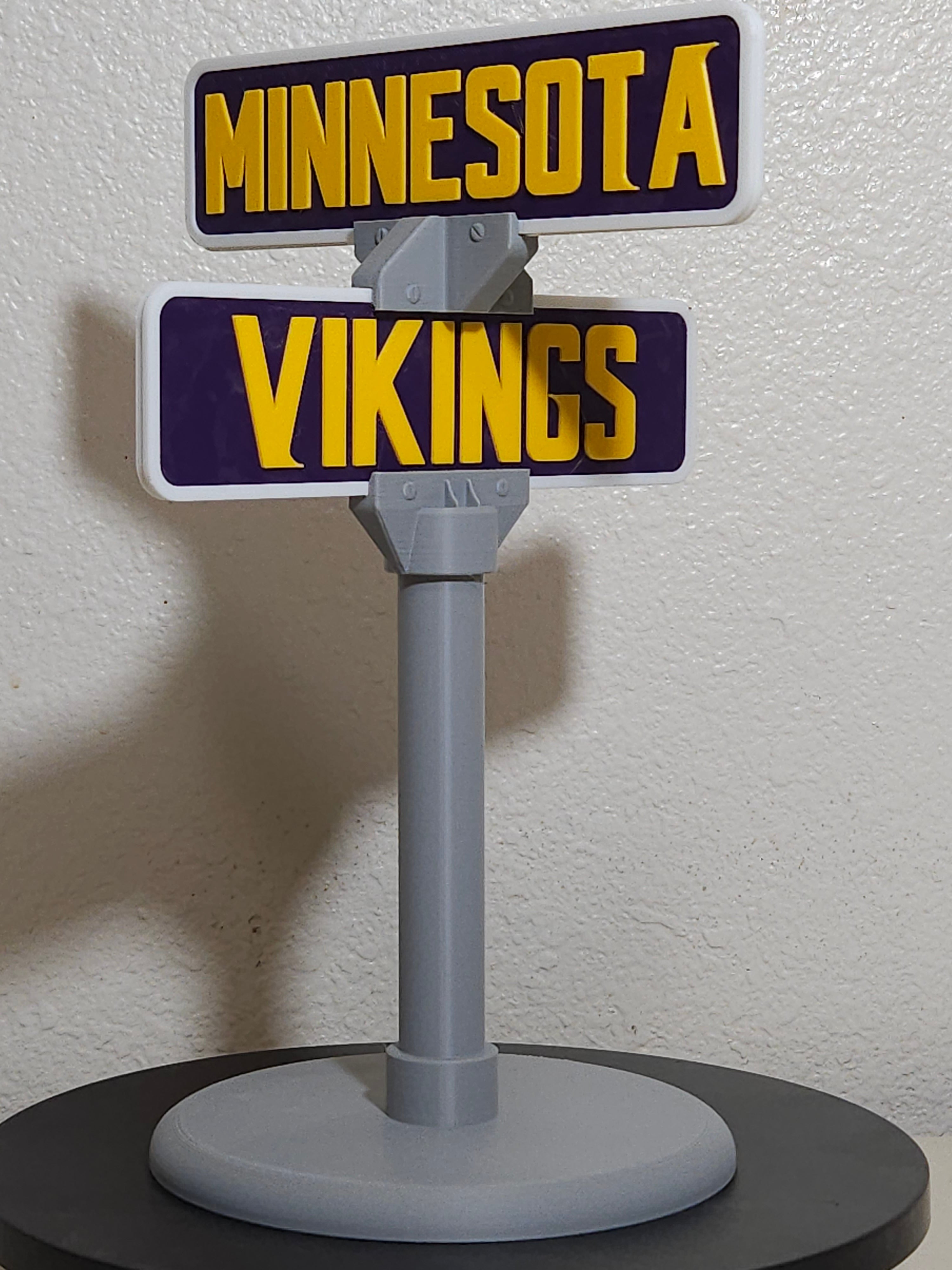 Custom 3d Printed Sports Team Street Sign