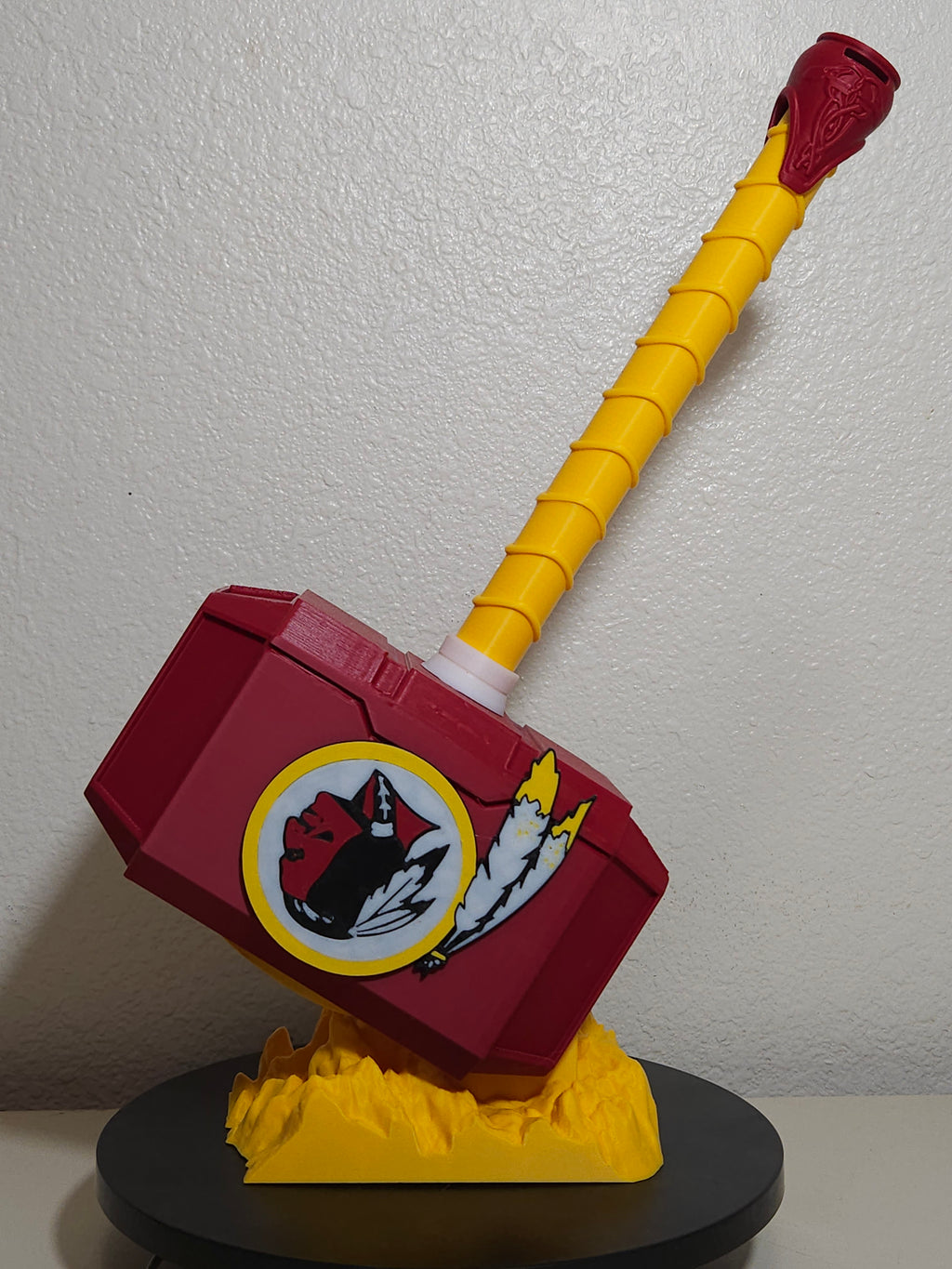 Custom 3D Printed Sports Thor Hammer - Team Logo Edition