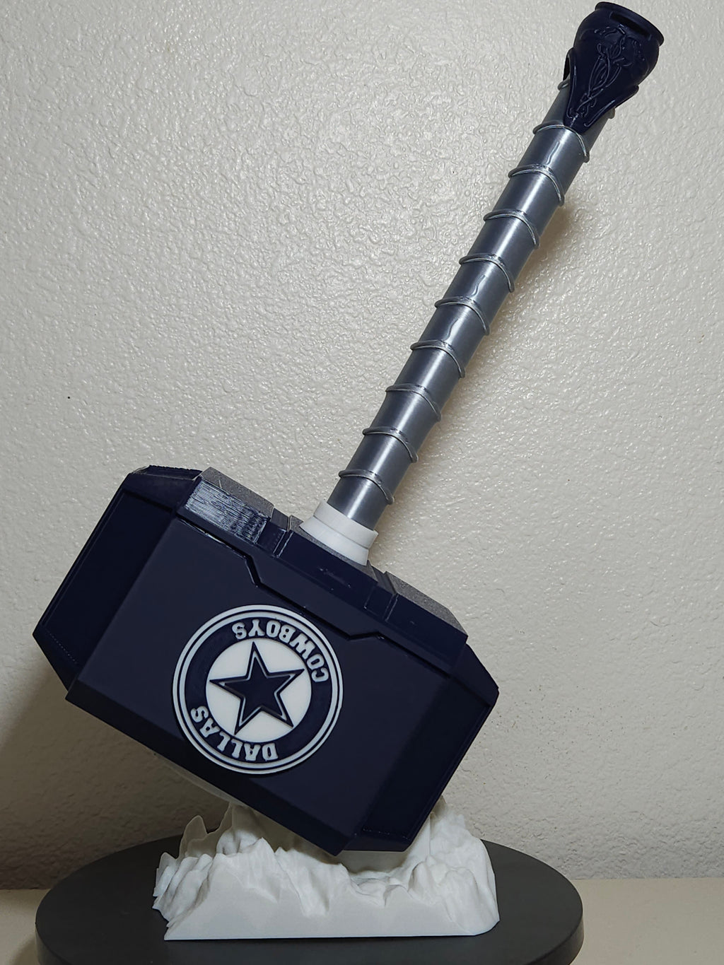 Custom 3D Printed Sports Thor Hammer - Team Logo Edition
