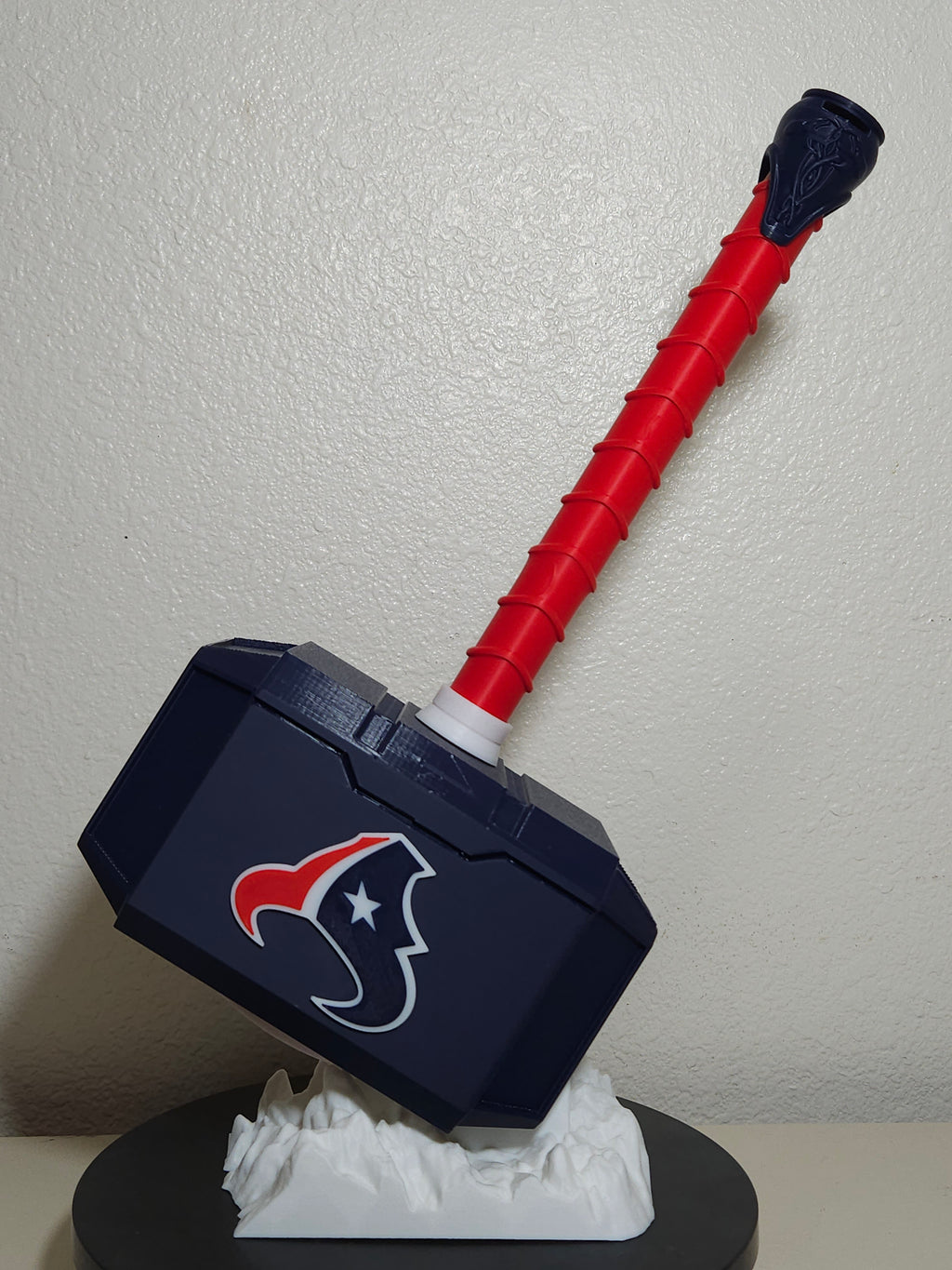Custom 3D Printed Sports Thor Hammer - Team Logo Edition