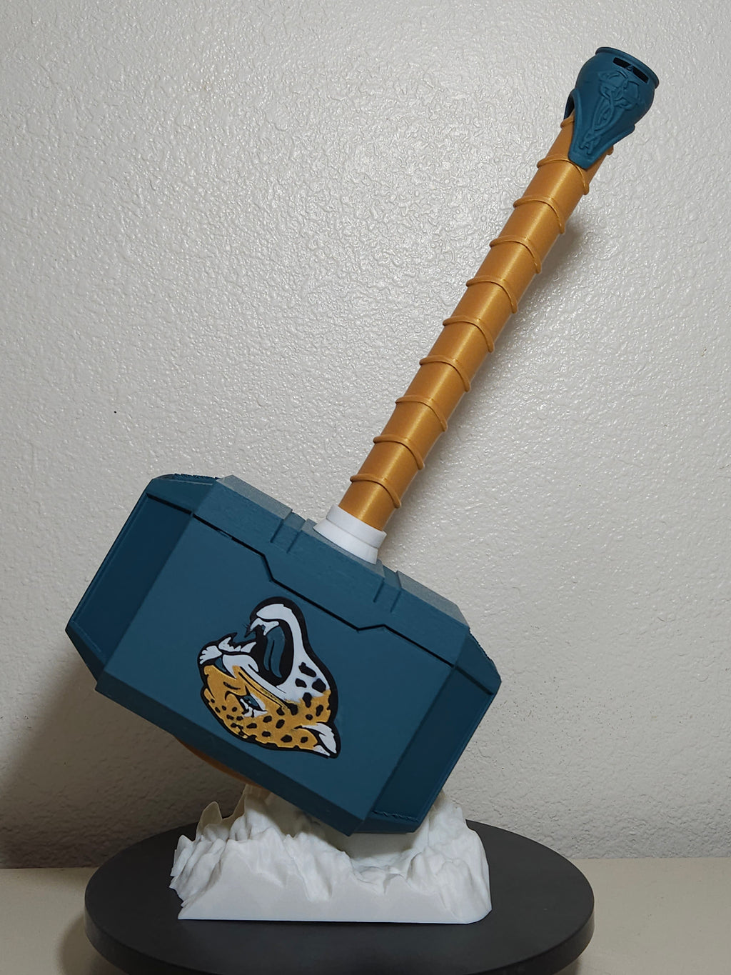 Custom 3D Printed Sports Thor Hammer - Team Logo Edition