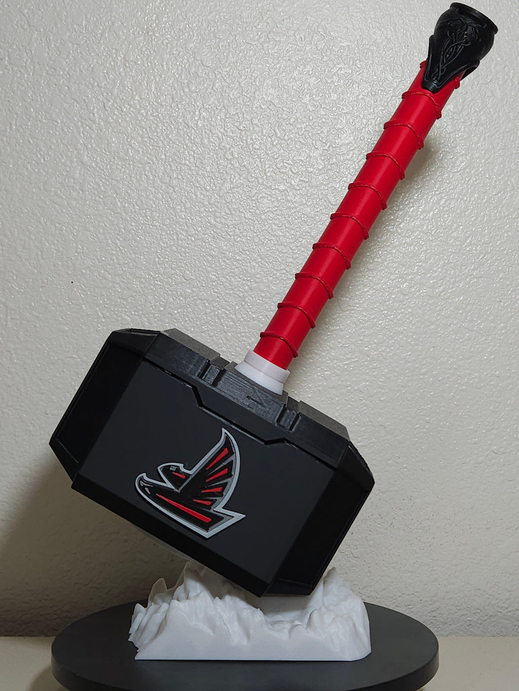 Custom 3D Printed Sports Thor Hammer - Team Logo Edition