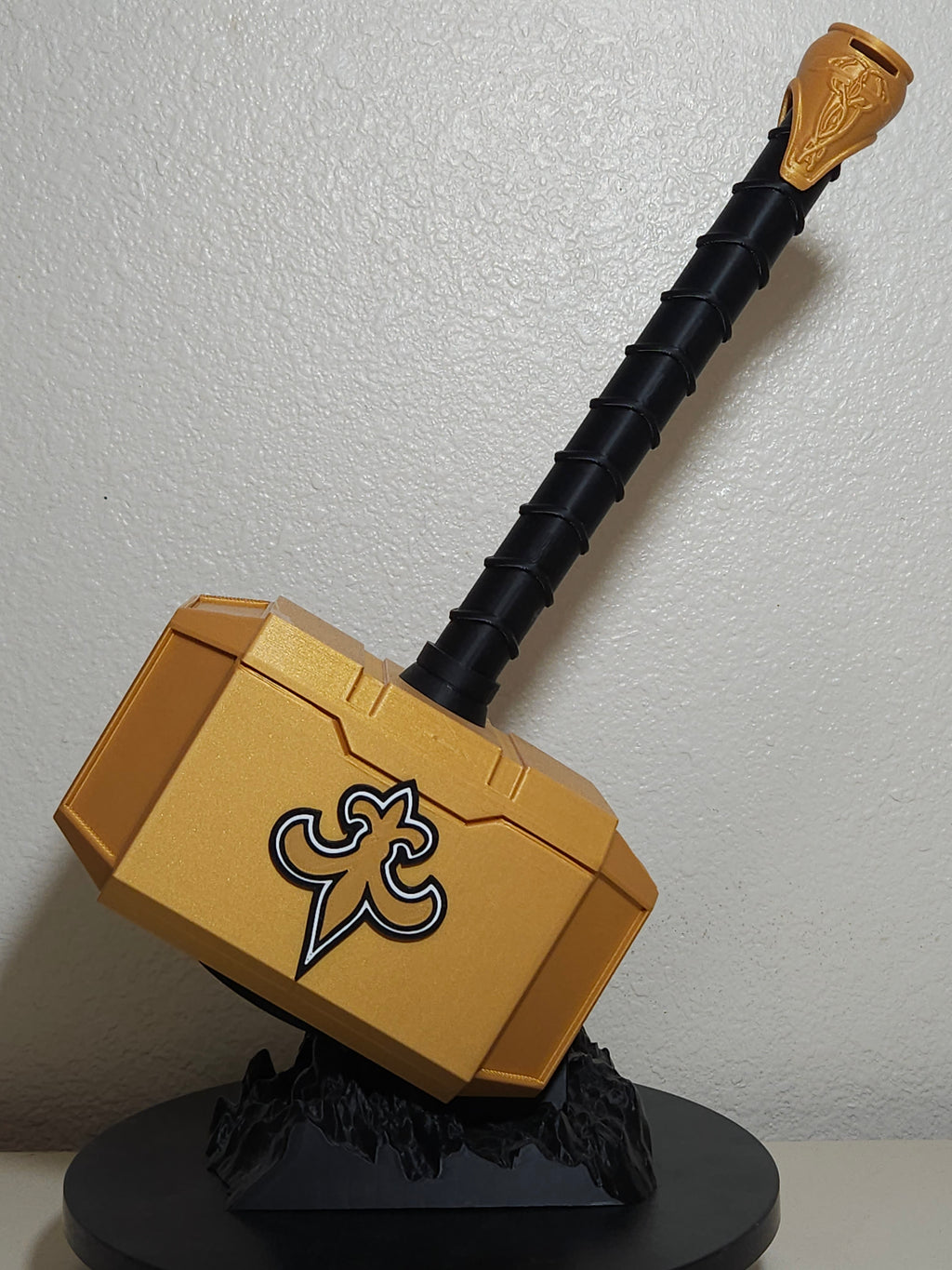 Custom 3D Printed Sports Thor Hammer - Team Logo Edition