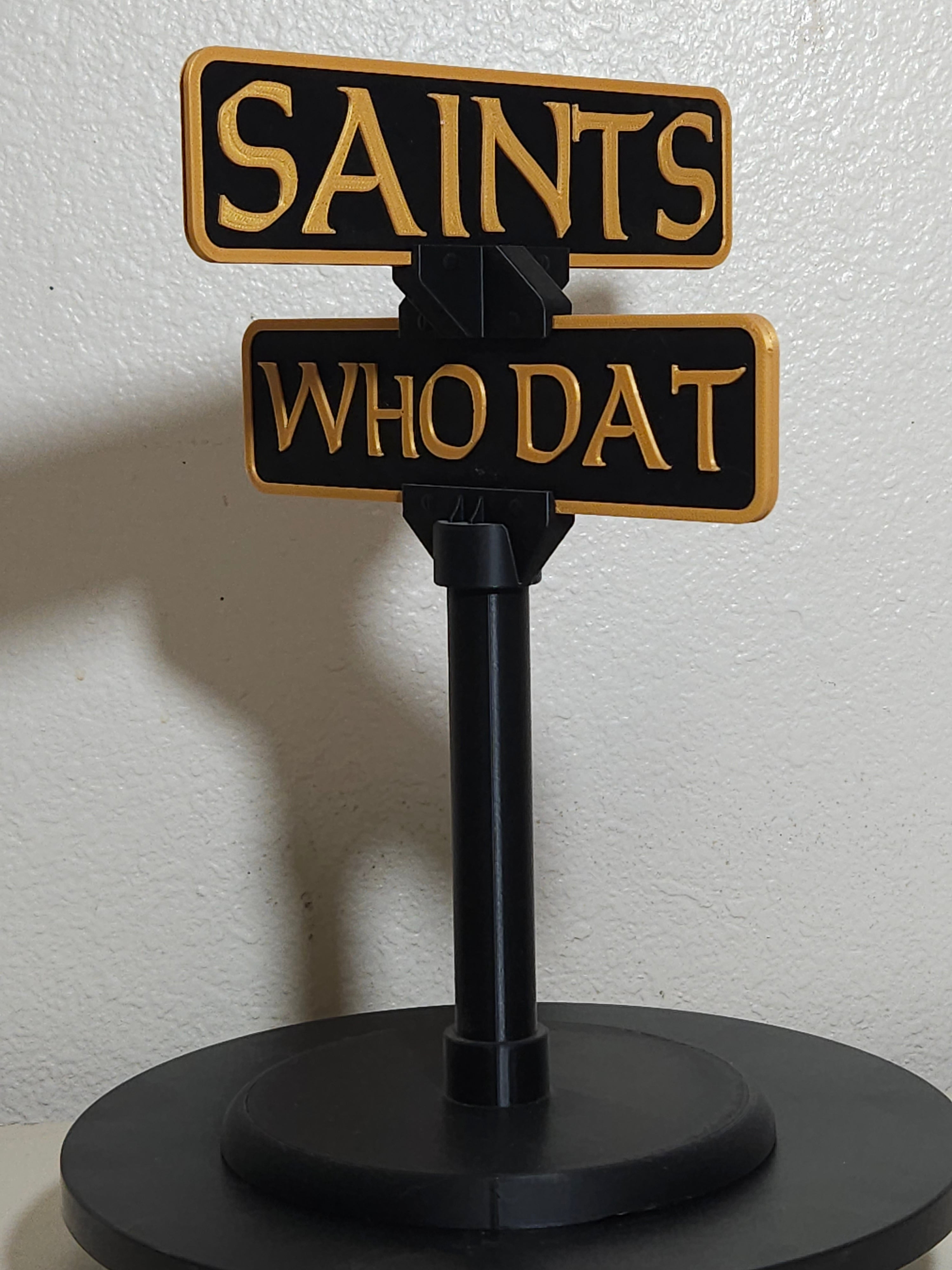Custom 3d Printed Sports Team Street Sign