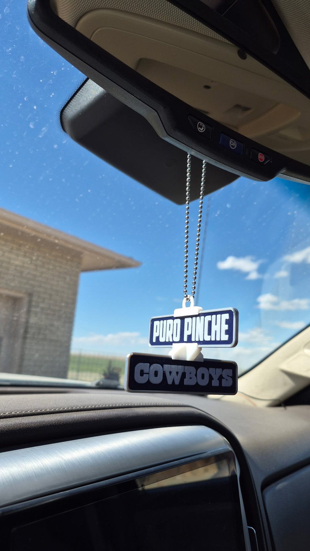 Custom 3D Printed Mini Street Sign Car Charm