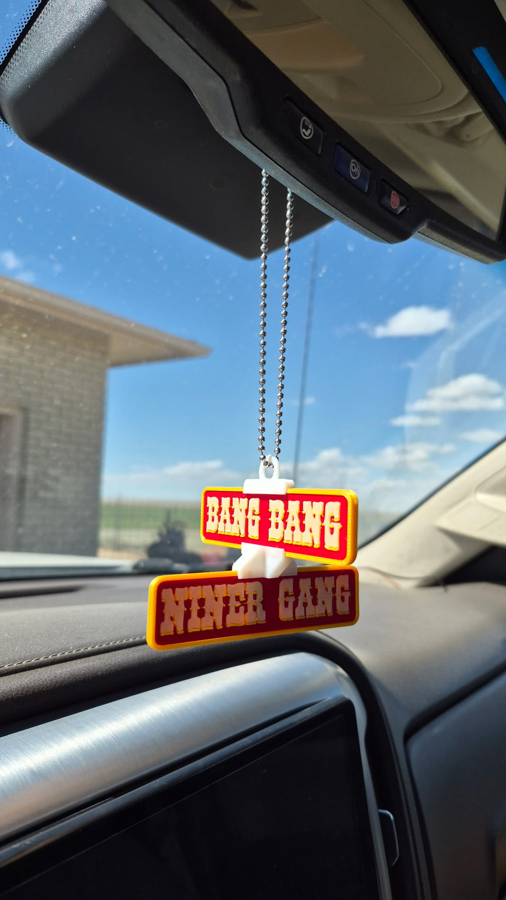 Custom 3D Printed Mini Street Sign Car Charm