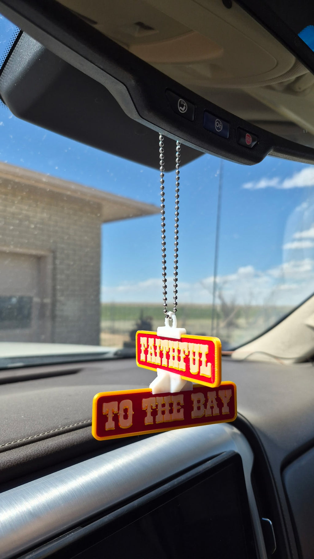 Custom 3D Printed Mini Street Sign Car Charm