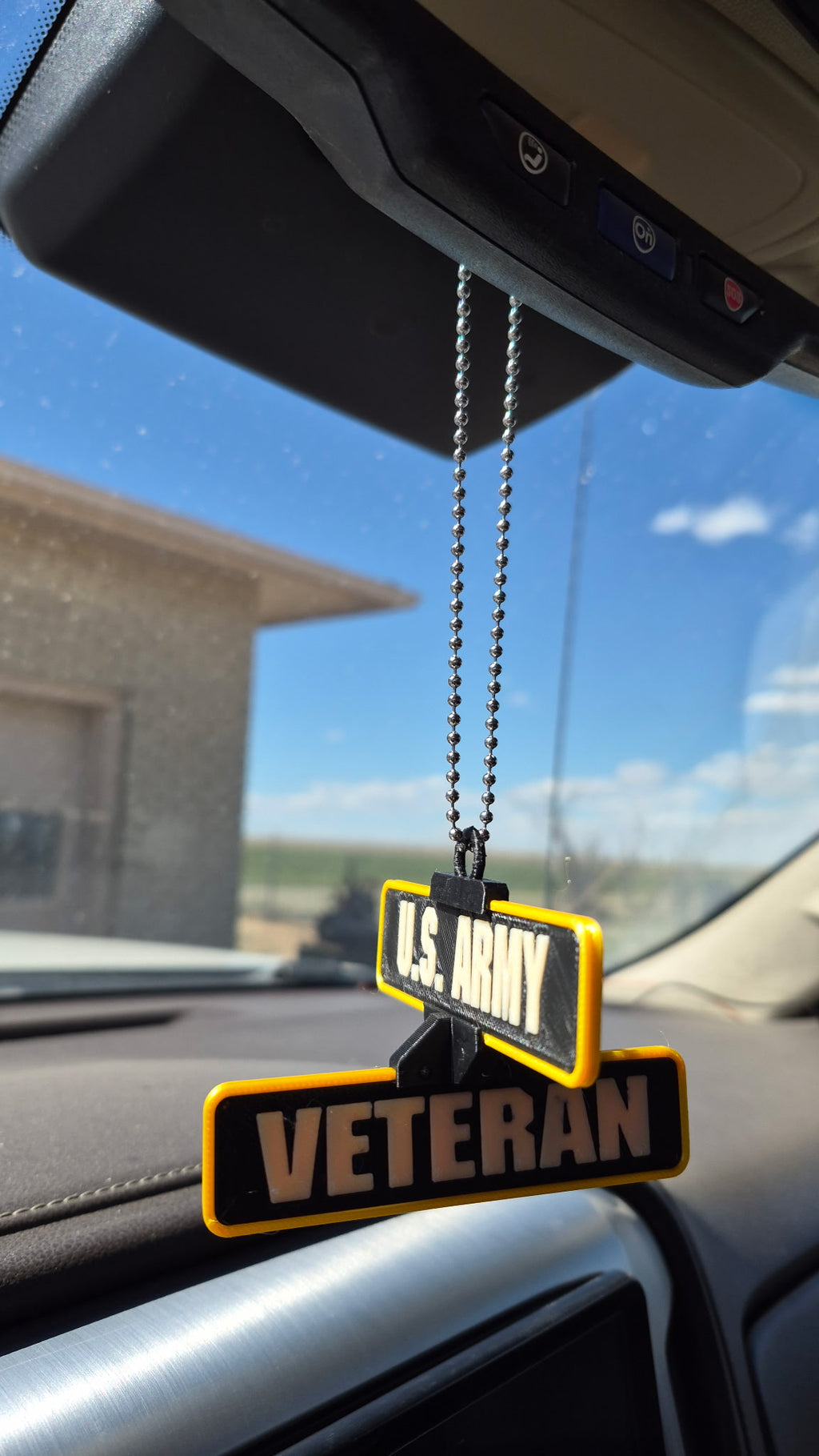 Custom 3D Printed Mini Street Sign Car Charm