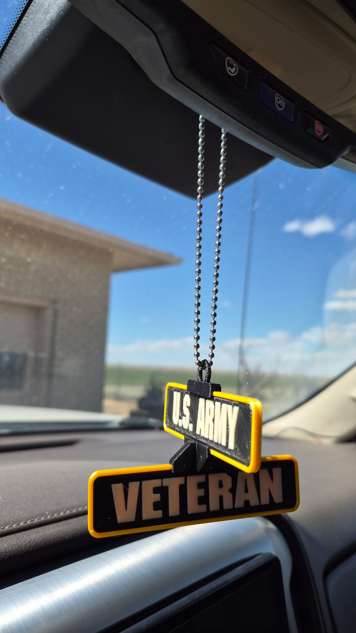 Custom 3D Printed Mini Street Sign Car Charm