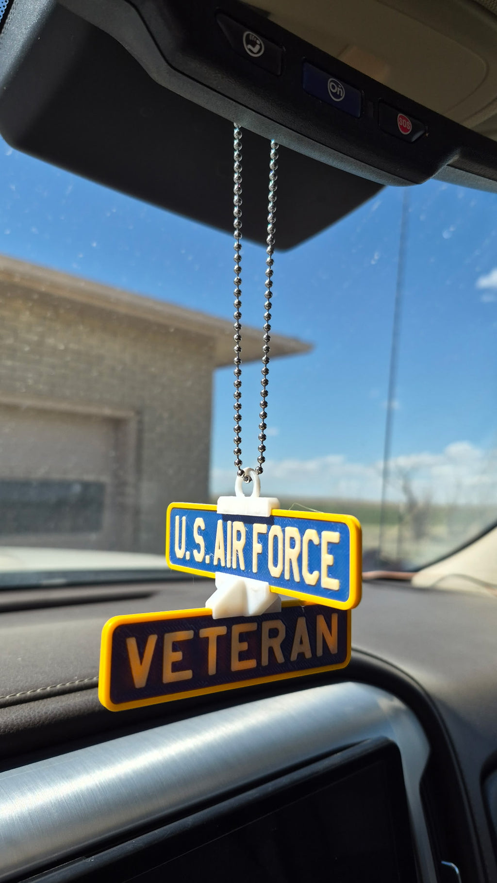 Custom 3D Printed Mini Street Sign Car Charm