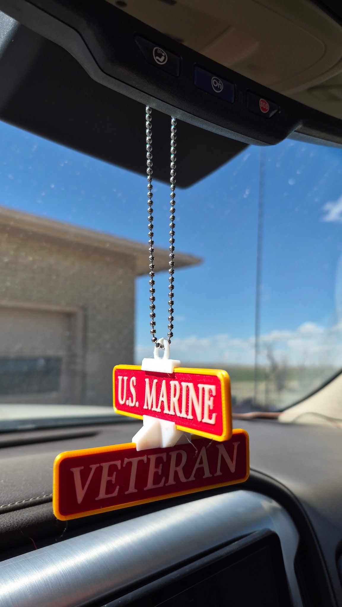 Custom 3D Printed Mini Street Sign Car Charm
