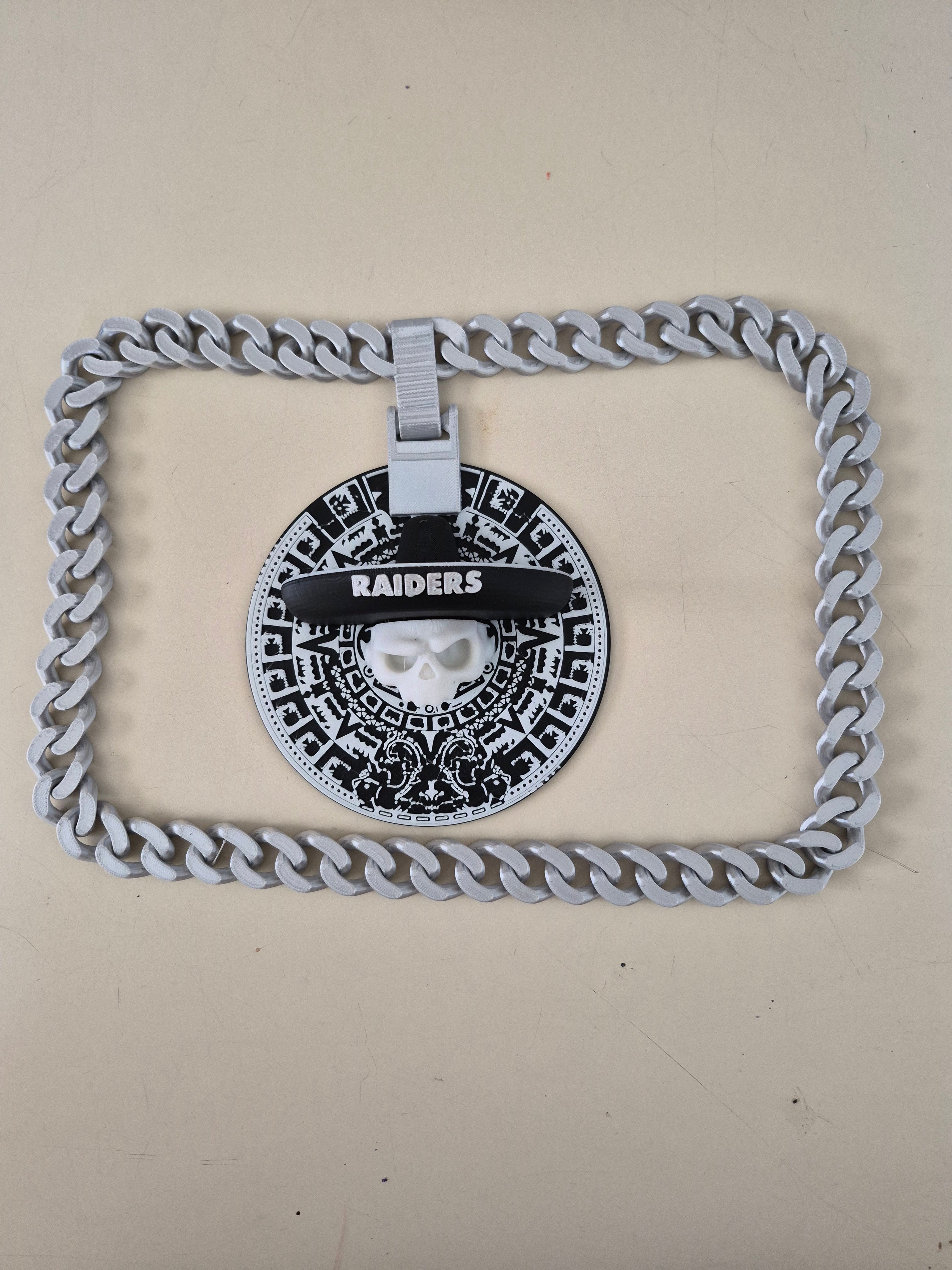 Aztec Calavera Calendar Necklace