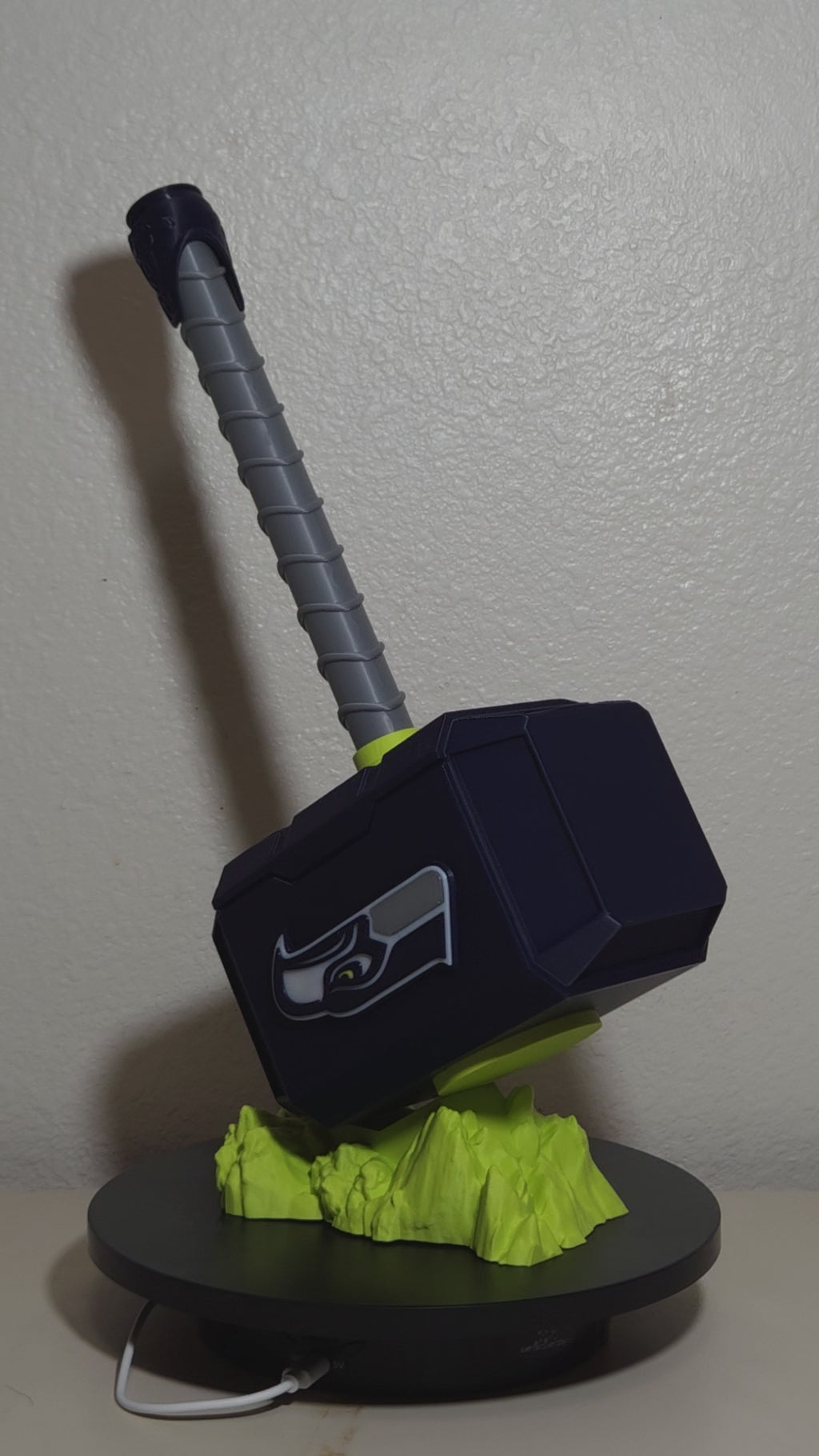 Custom 3D Printed Sports Thor Hammer - Team Logo Edition