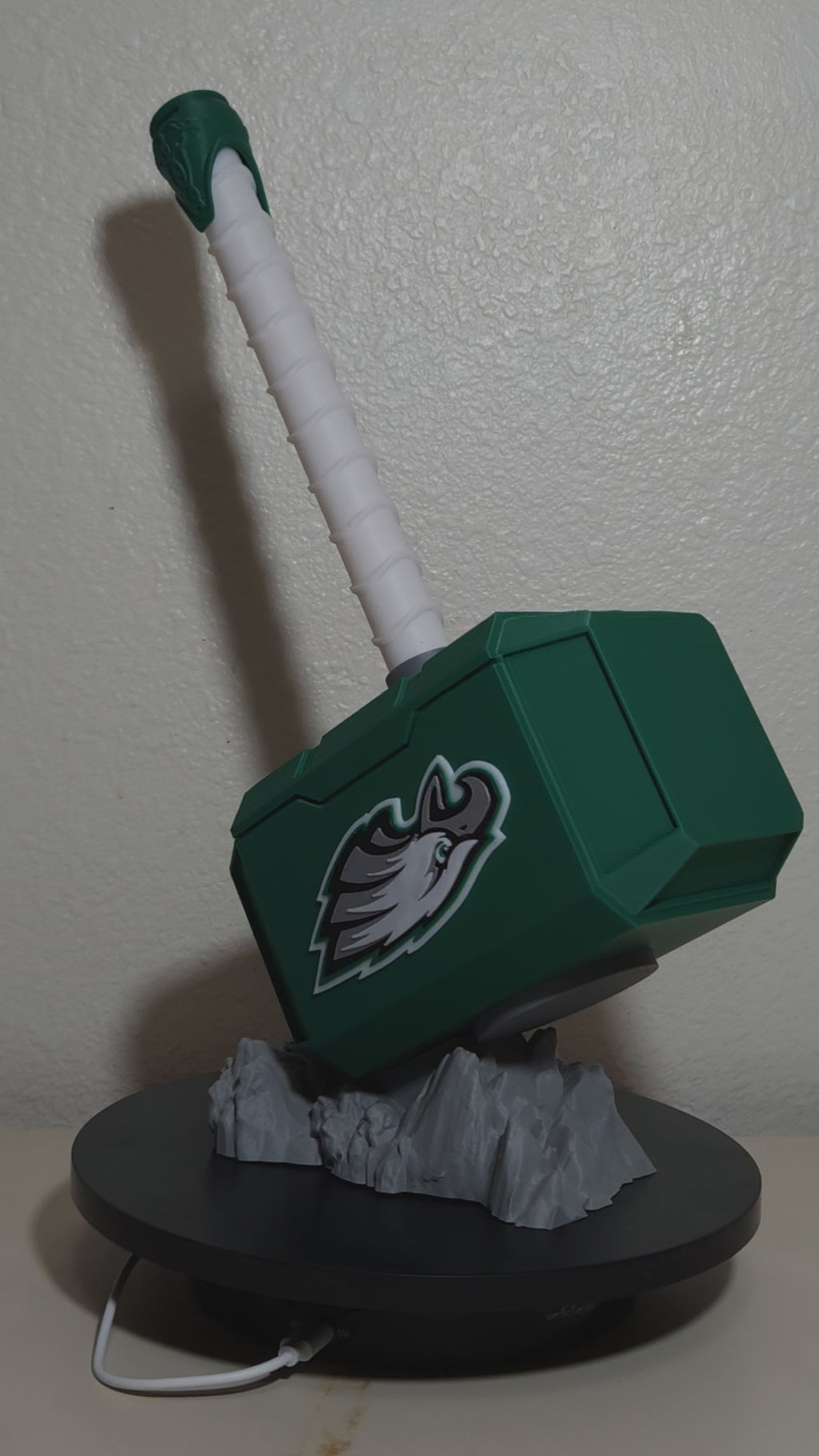 Custom 3D Printed Sports Thor Hammer - Team Logo Edition