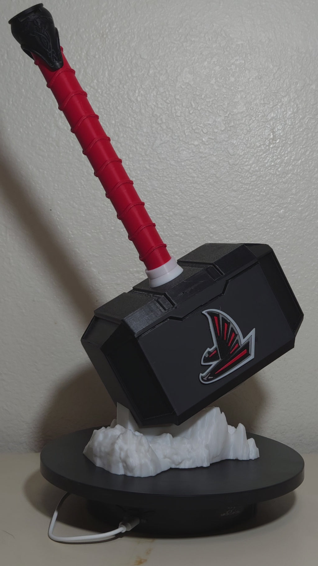 Custom 3D Printed Sports Thor Hammer - Team Logo Edition
