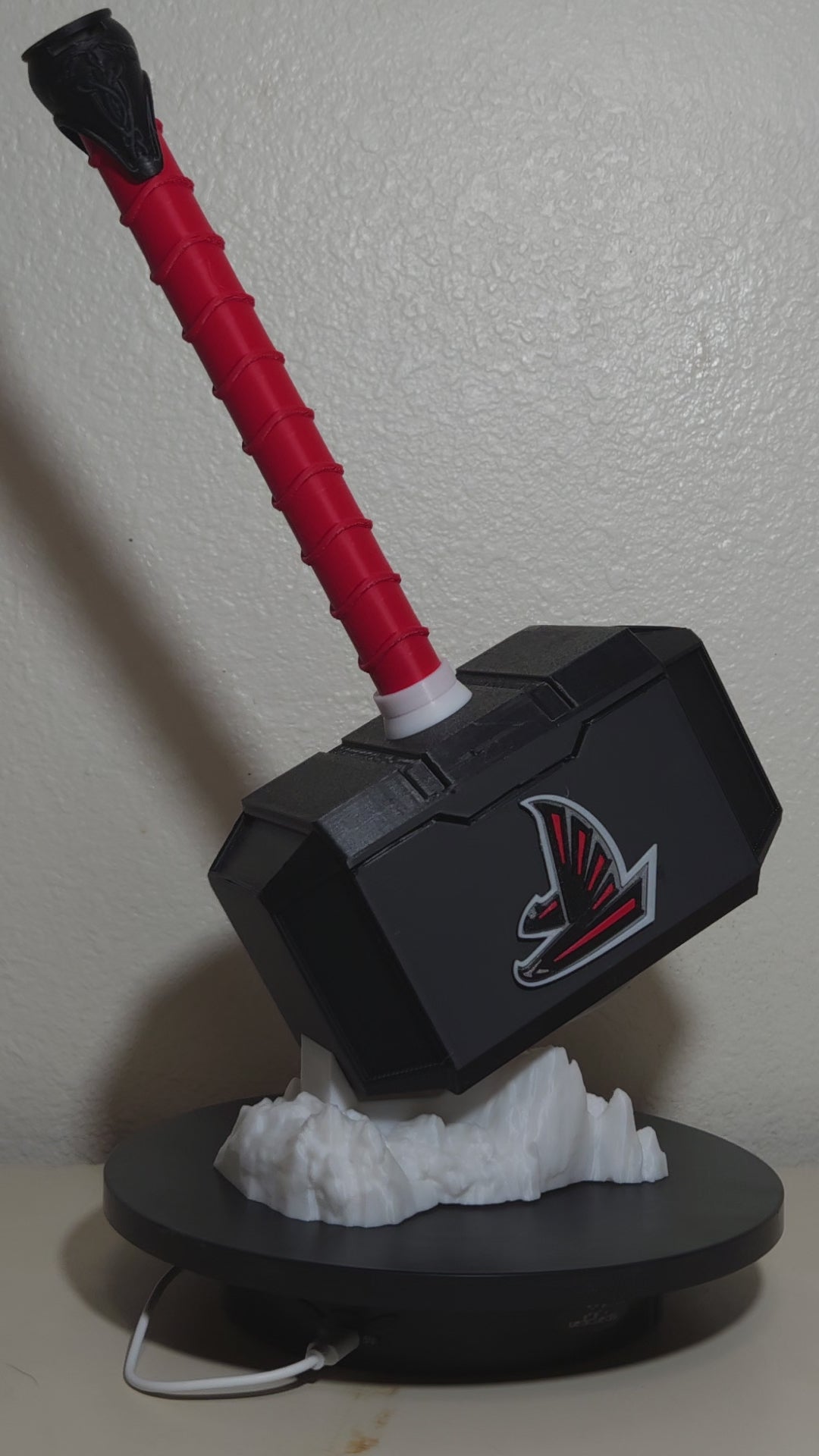 Custom 3D Printed Sports Thor Hammer - Team Logo Edition