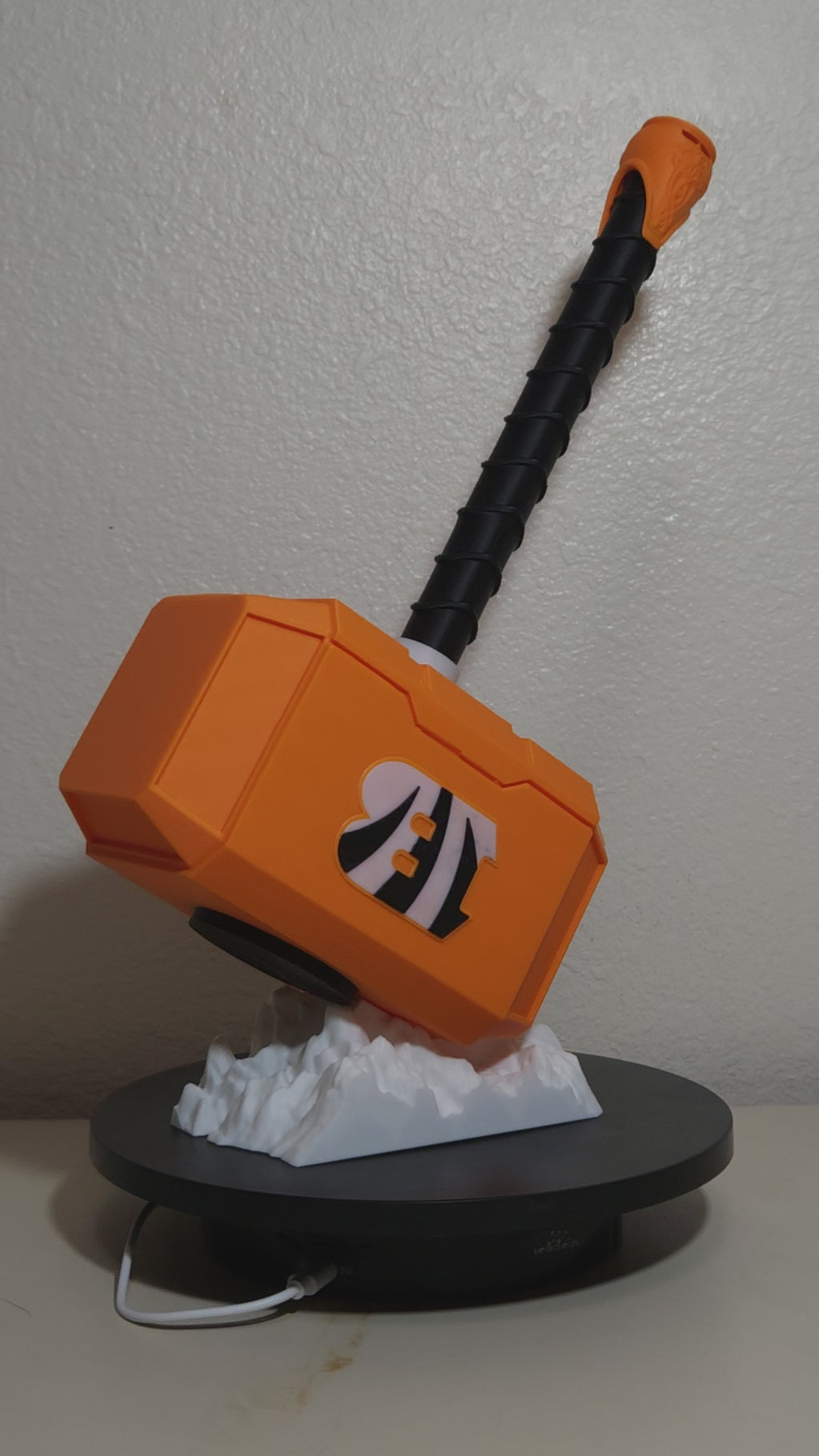 Custom 3D Printed Sports Thor Hammer - Team Logo Edition