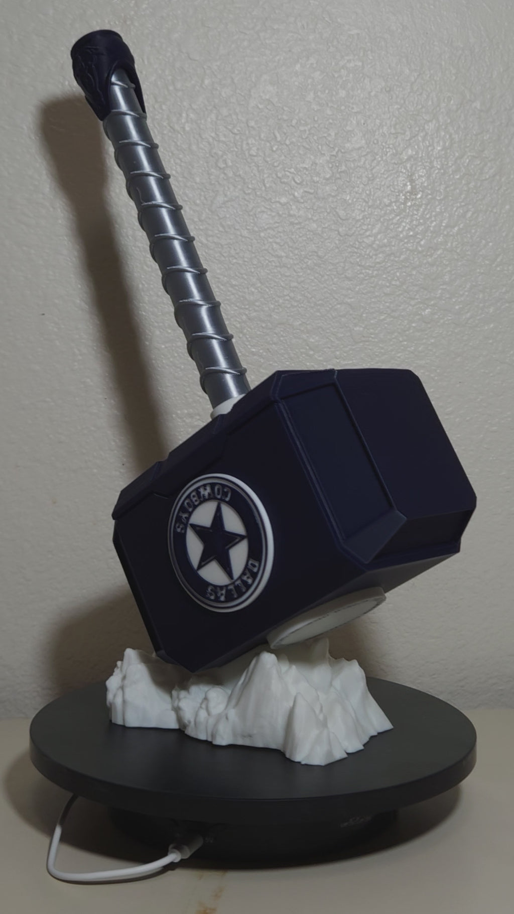 Custom 3D Printed Sports Thor Hammer - Team Logo Edition
