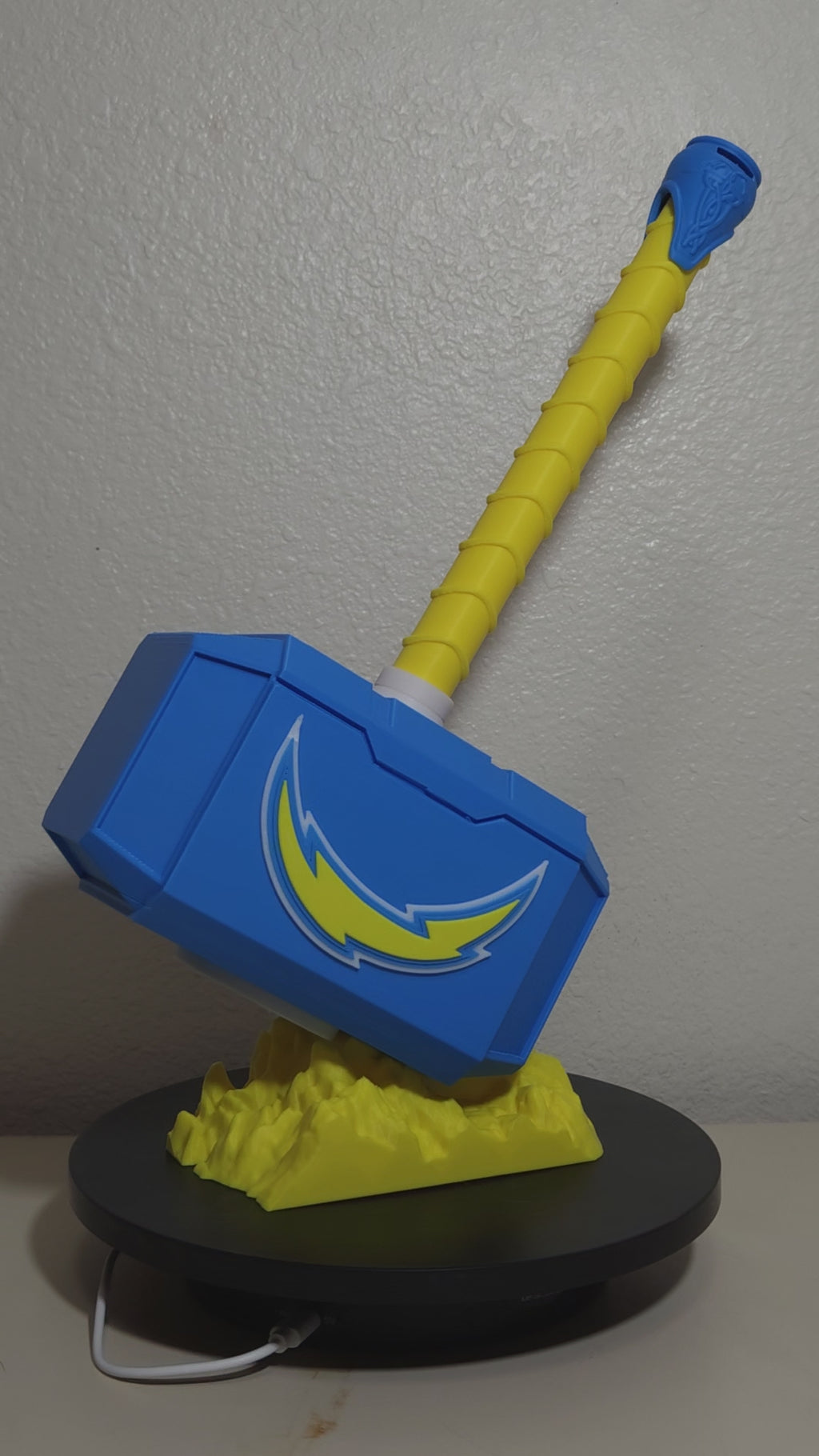Custom 3D Printed Sports Thor Hammer - Team Logo Edition