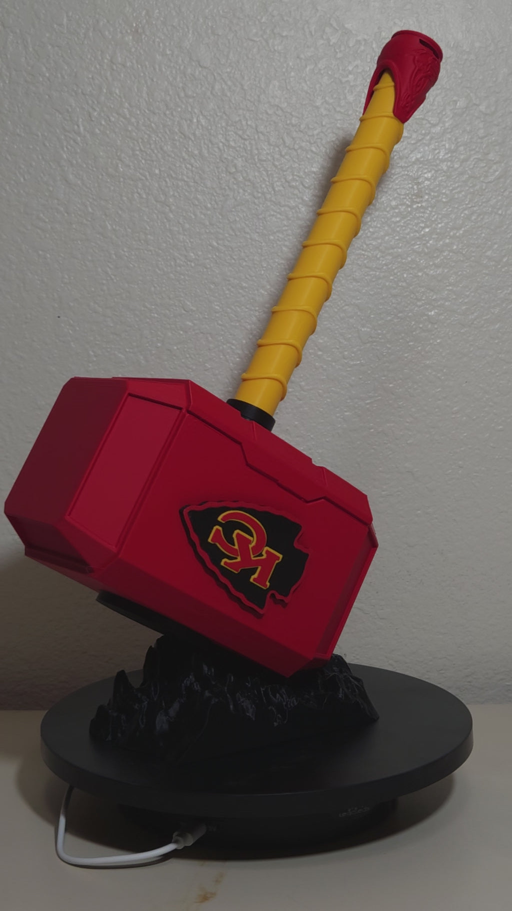Custom 3D Printed Sports Thor Hammer - Team Logo Edition