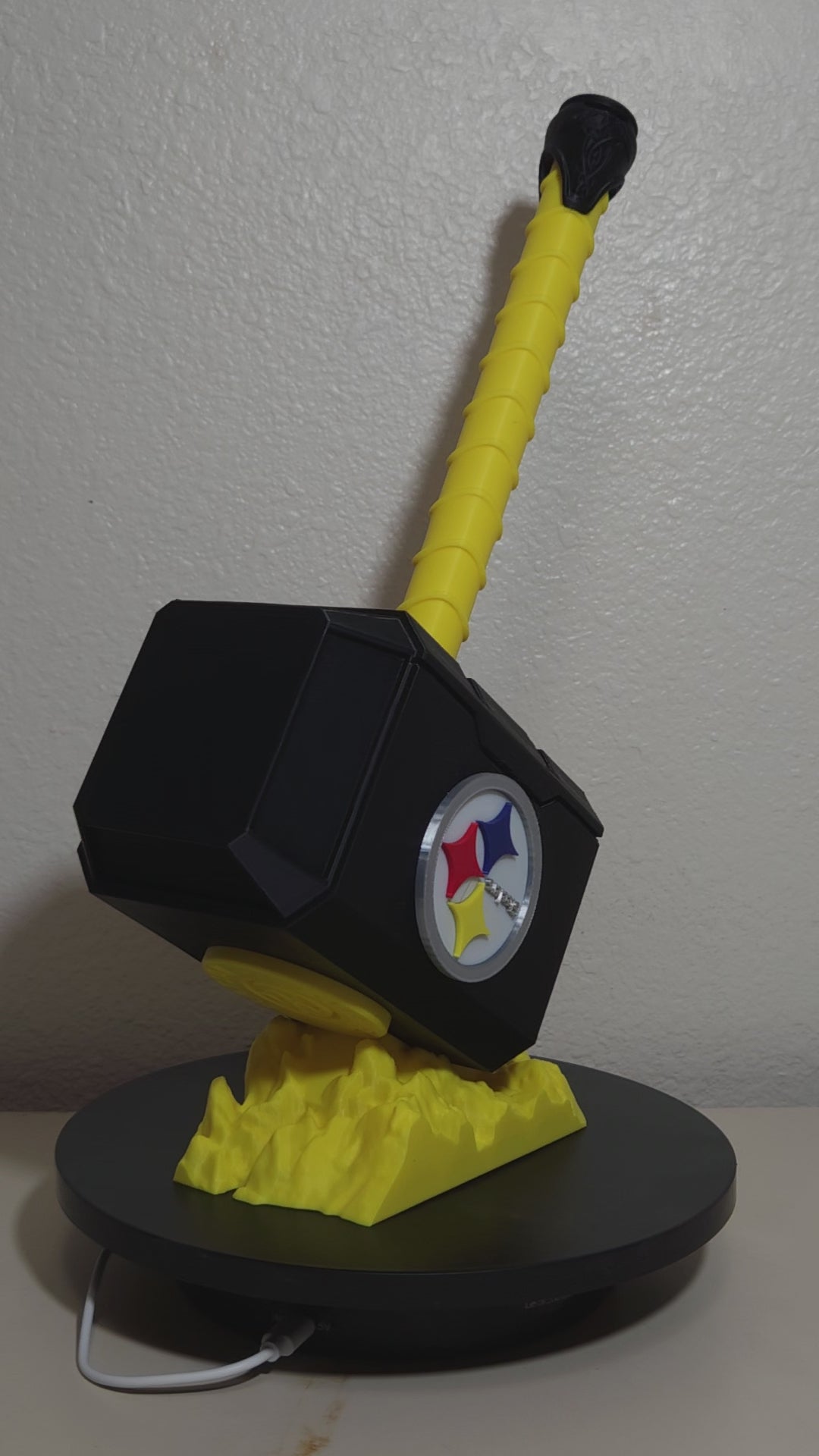 Custom 3D Printed Sports Thor Hammer - Team Logo Edition