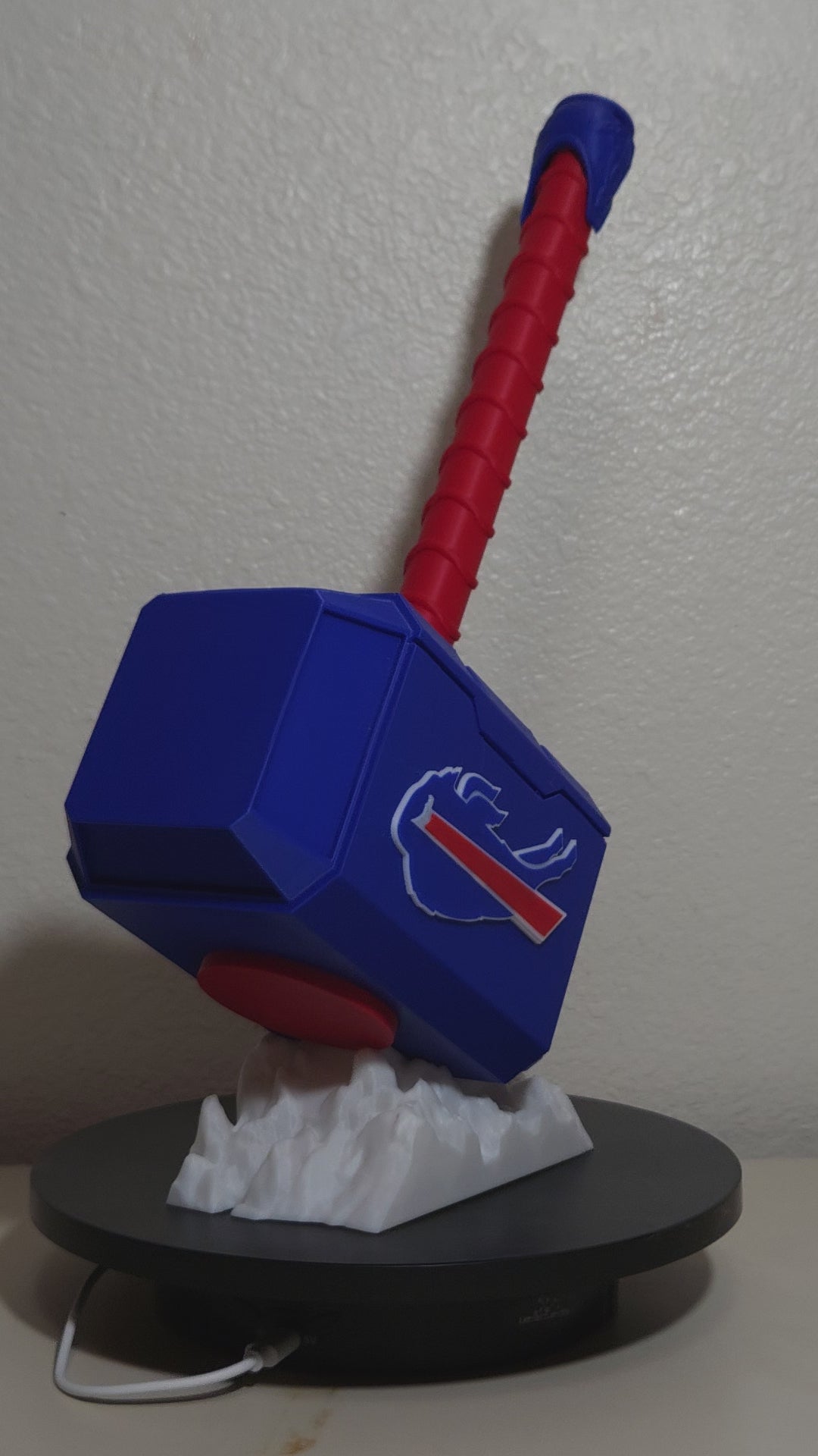 Custom 3D Printed Sports Thor Hammer - Team Logo Edition