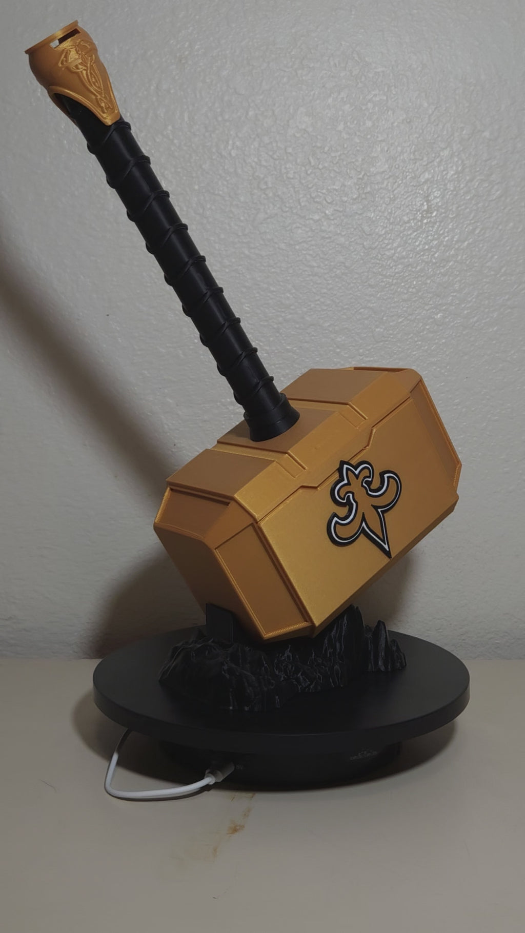 Custom 3D Printed Sports Thor Hammer - Team Logo Edition