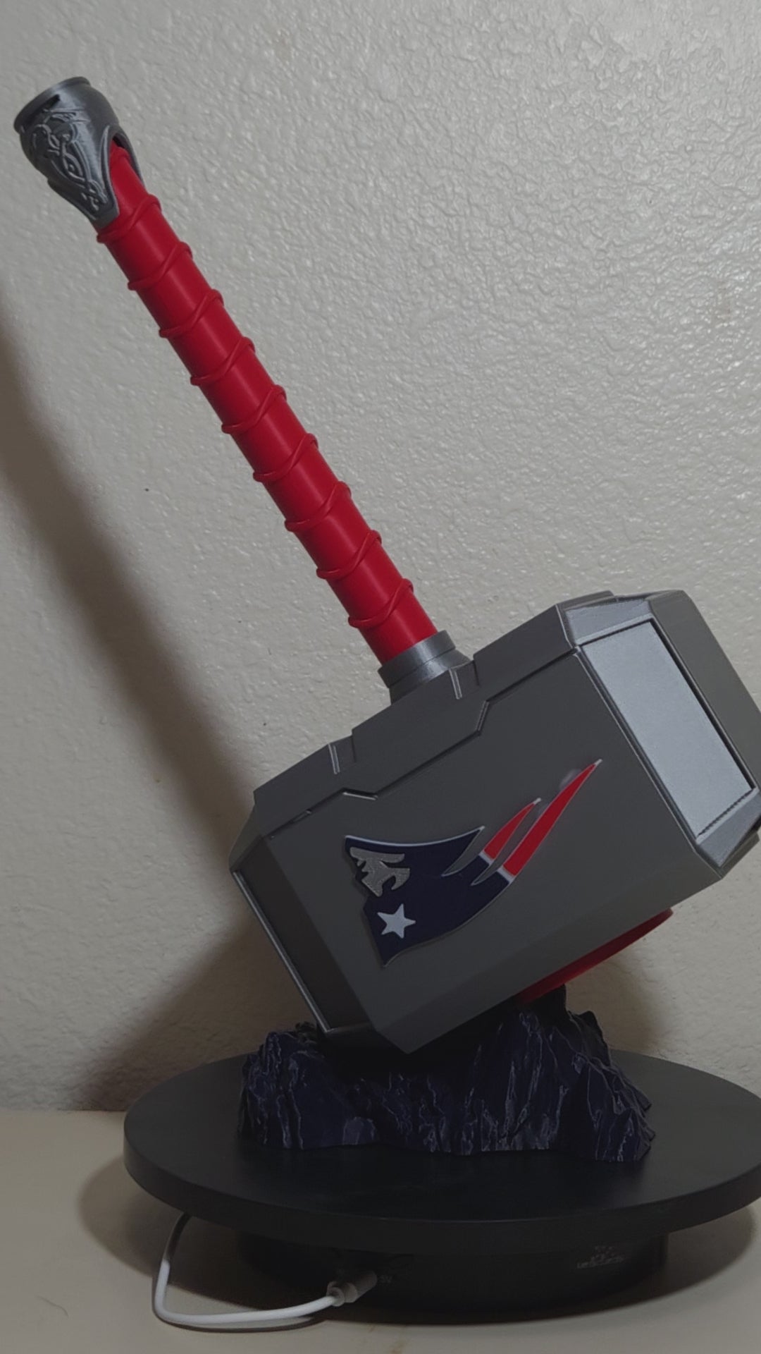 Custom 3D Printed Sports Thor Hammer - Team Logo Edition