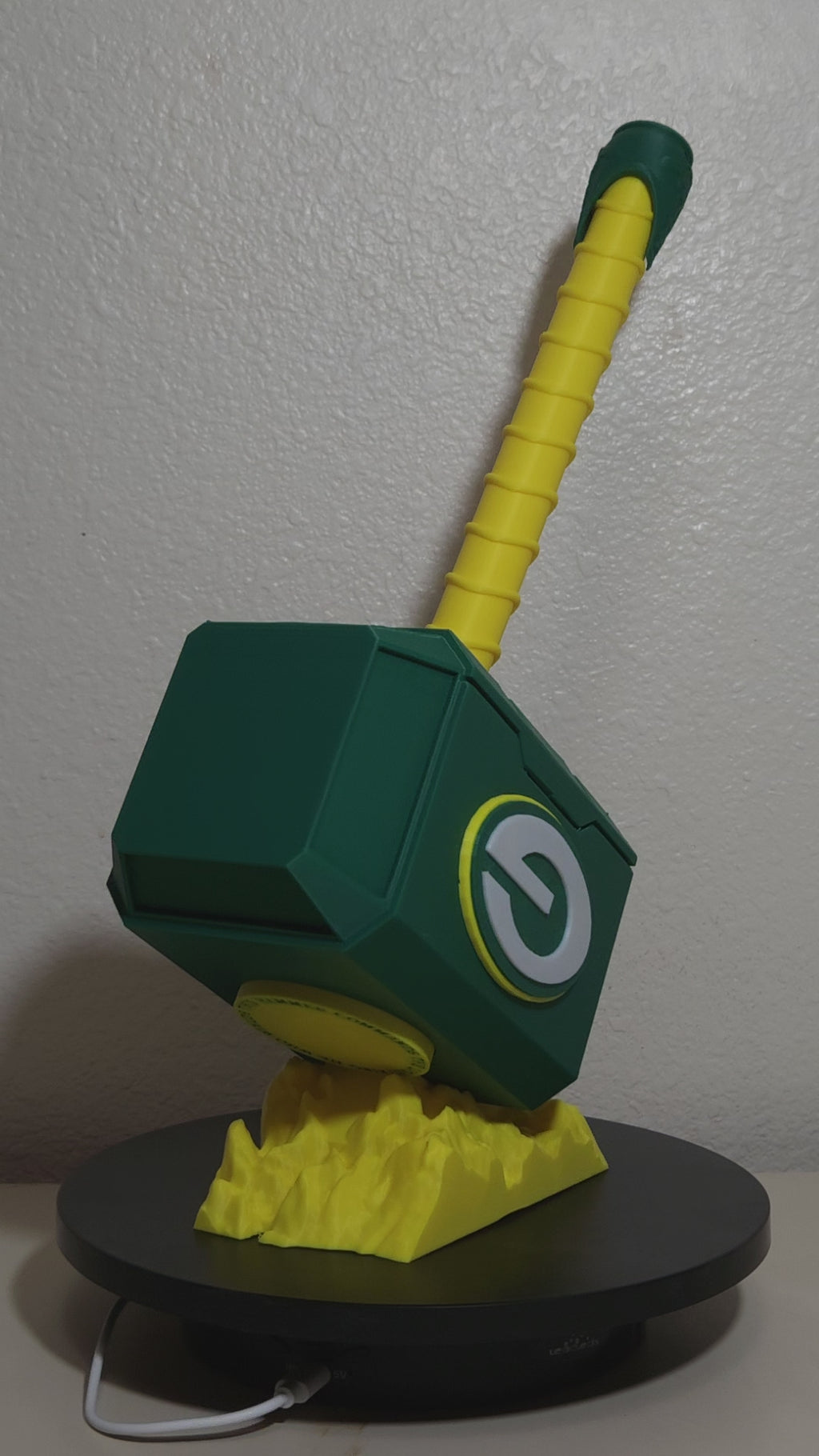 Custom 3D Printed Sports Thor Hammer - Team Logo Edition