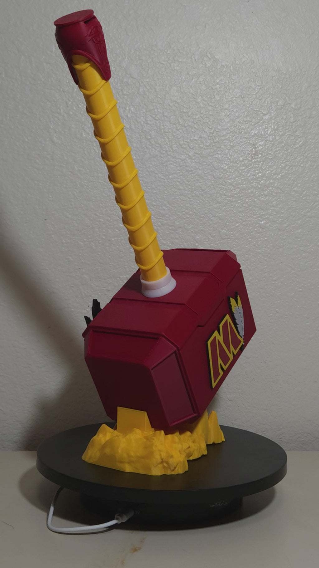 Custom 3D Printed Sports Thor Hammer - Team Logo Edition