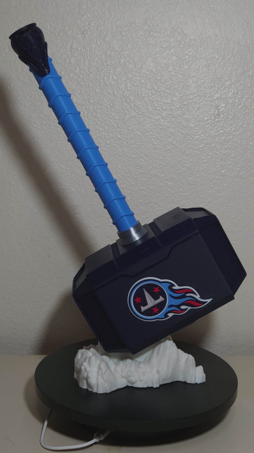 Custom 3D Printed Sports Thor Hammer - Team Logo Edition