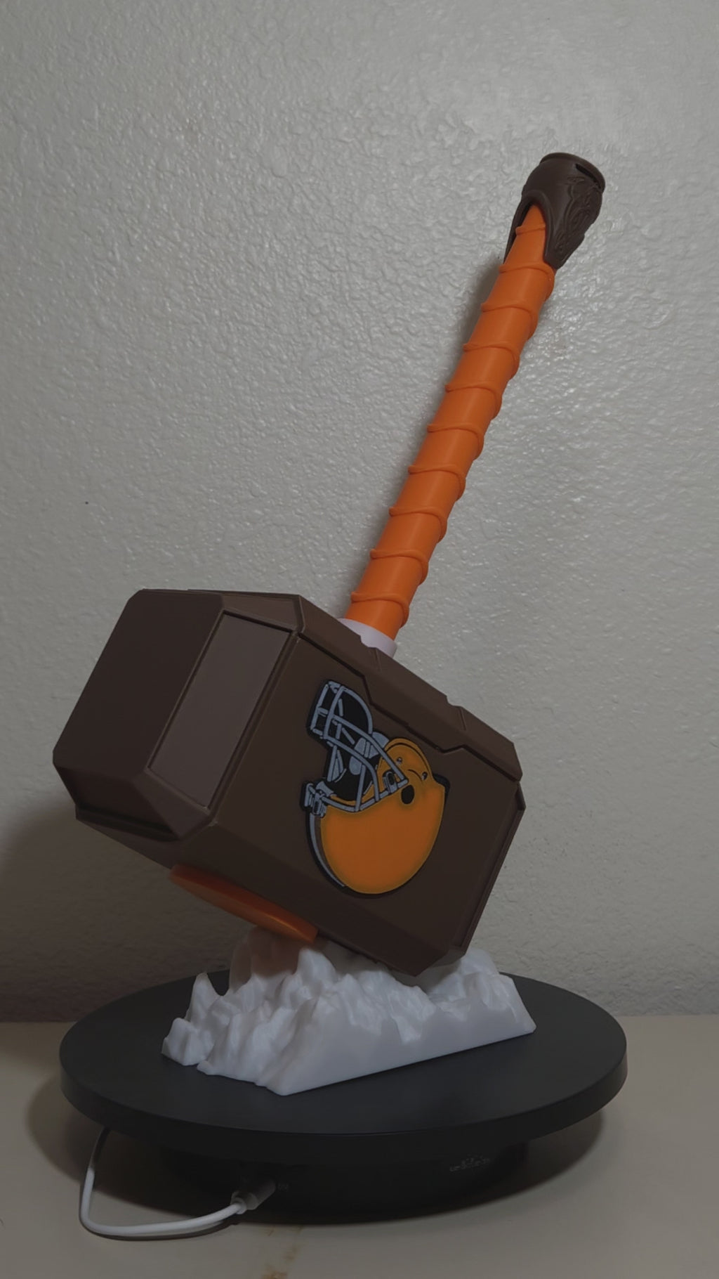 Custom 3D Printed Sports Thor Hammer - Team Logo Edition