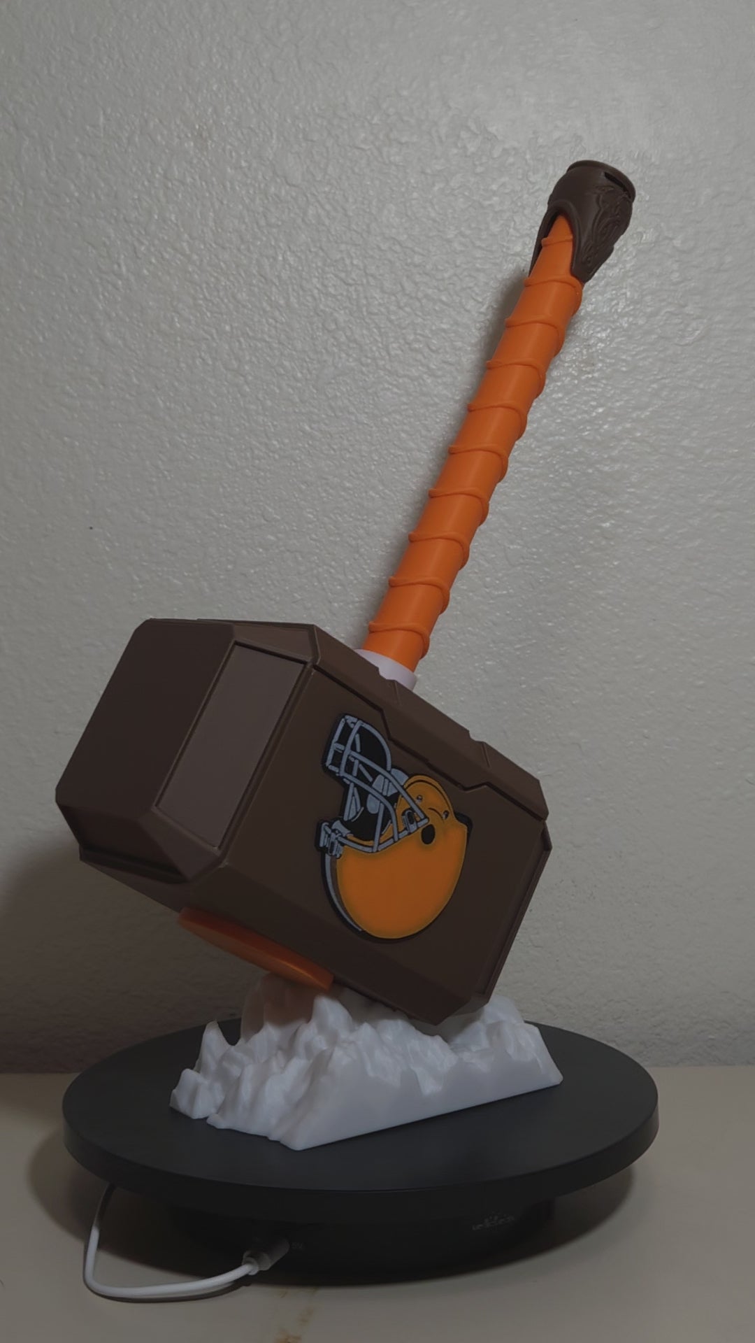 Custom 3D Printed Sports Thor Hammer - Team Logo Edition