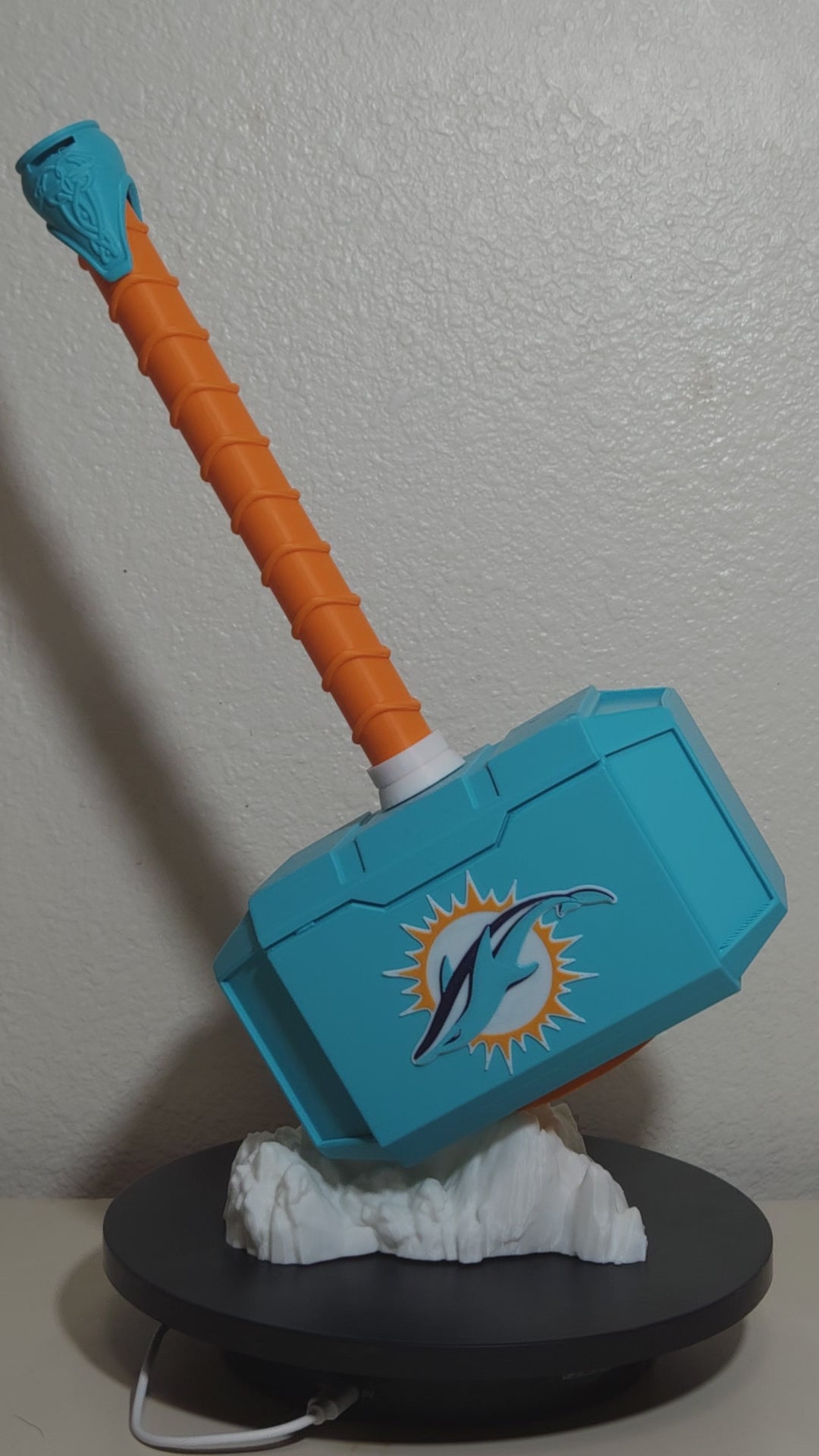 Custom 3D Printed Sports Thor Hammer - Team Logo Edition
