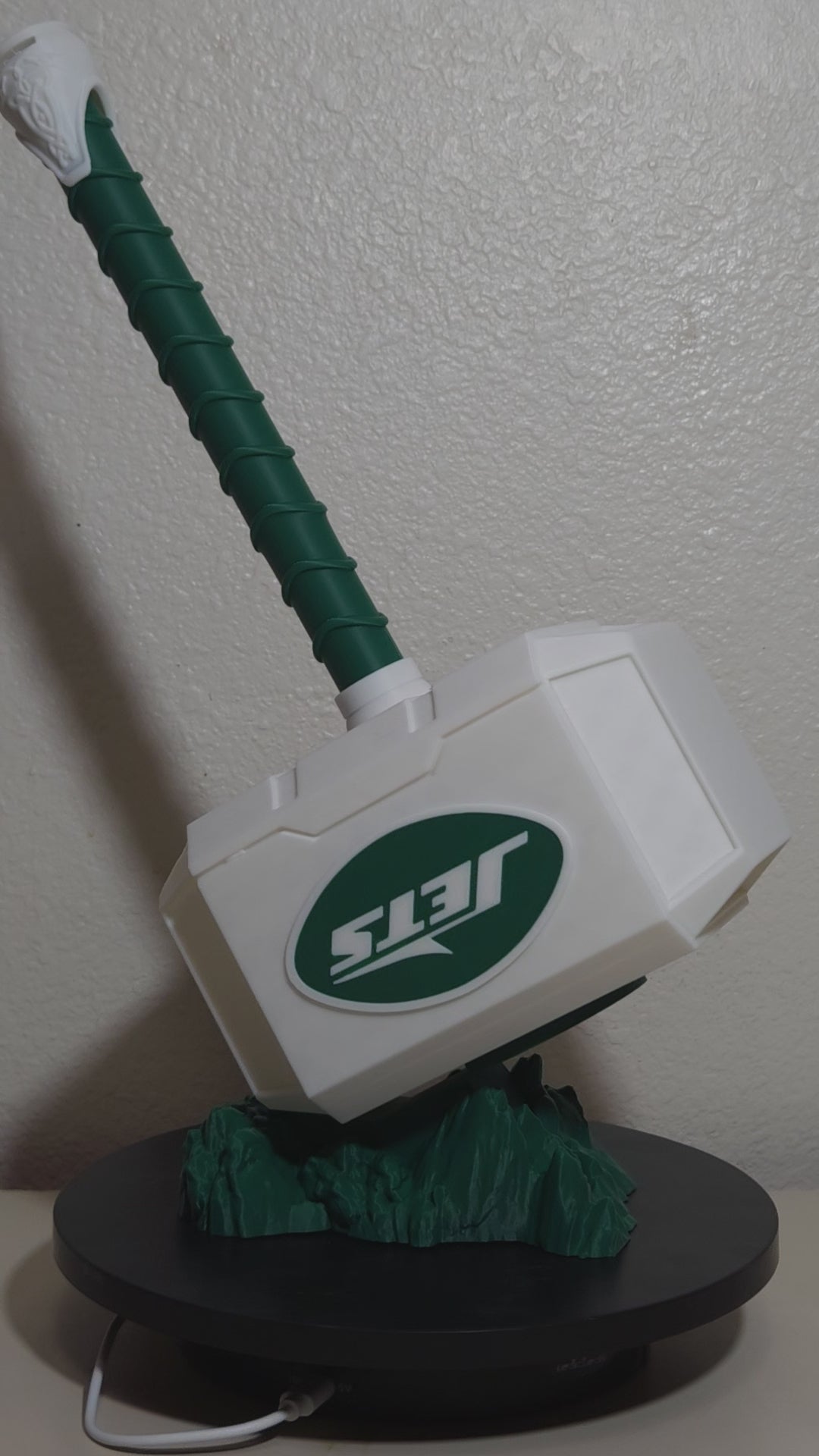 Custom 3D Printed Sports Thor Hammer - Team Logo Edition